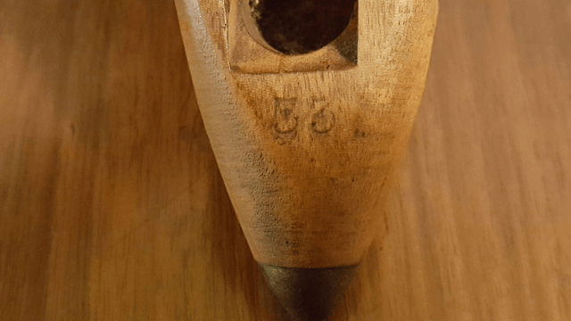 Vintage Cotton Weaving Shuttle - Wooden Flying Shuttle From A Lancashire Mill