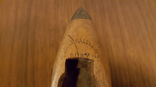Vintage Cotton Weaving Shuttle - Wooden Flying Shuttle From A Lancashire Mill