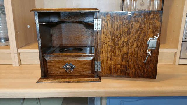 Vintage Smokers Cabinet In Oak - c.1935